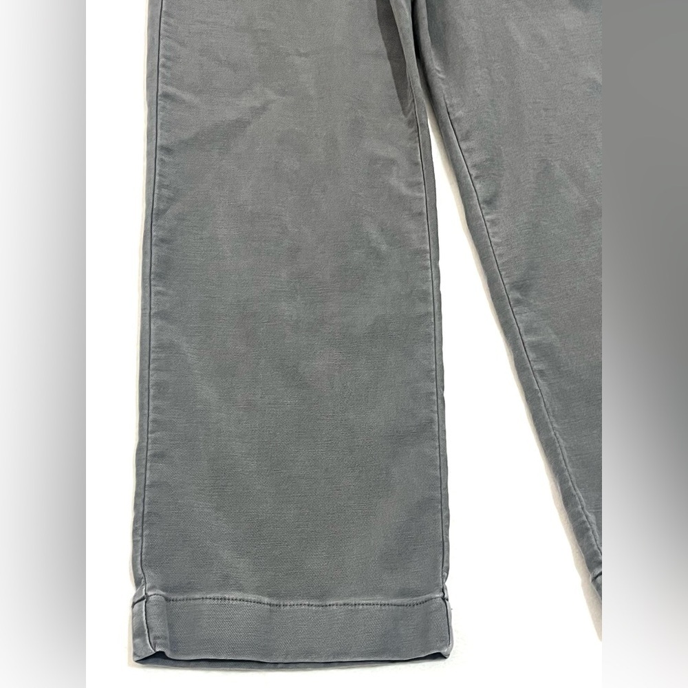 Maurices Women’s Gray Wide Leg Cotton Blend Bottoms with Pockets Casual Pants - Picture 4 of 16